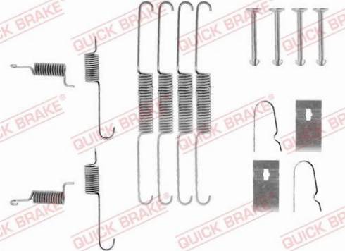OJD Quick Brake 105-0663 - Комплектуючі, барабанний гальмівний механізм autozip.com.ua