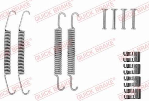 OJD Quick Brake 105-0610 - Комплектуючі, барабанний гальмівний механізм autozip.com.ua