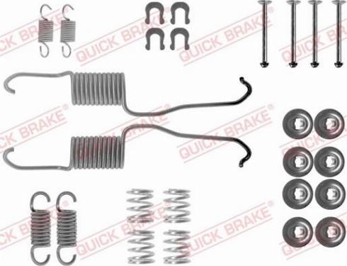 QUICK BRAKE 105-0684 - Комплектуючі, барабанний гальмівний механізм autozip.com.ua