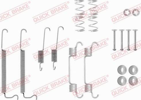 QUICK BRAKE 105-0043 - Комплектуючі, барабанний гальмівний механізм autozip.com.ua