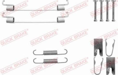 OJD Quick Brake 105-0042 - Комплектуючі, барабанний гальмівний механізм autozip.com.ua