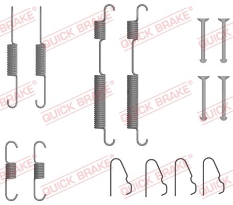 QUICK BRAKE 105-0054 - Комплектуючі, барабанний гальмівний механізм autozip.com.ua