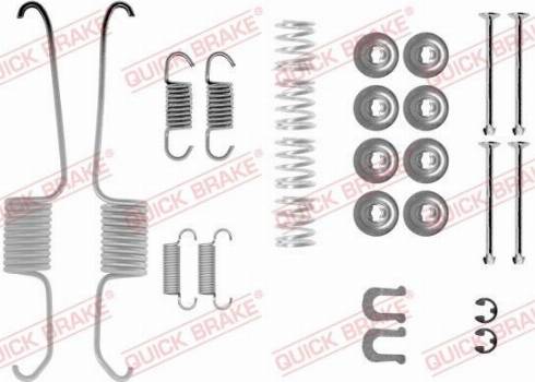 OJD Quick Brake 105-0003 - Комплектуючі, барабанний гальмівний механізм autozip.com.ua