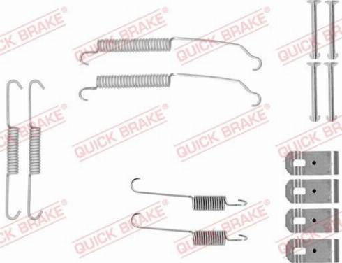 QUICK BRAKE 105-0015 - Комплектуючі, барабанний гальмівний механізм autozip.com.ua