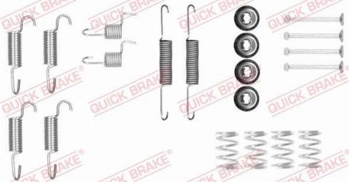 QUICK BRAKE 105-0025 - Комплектуючі, гальмівна система autozip.com.ua