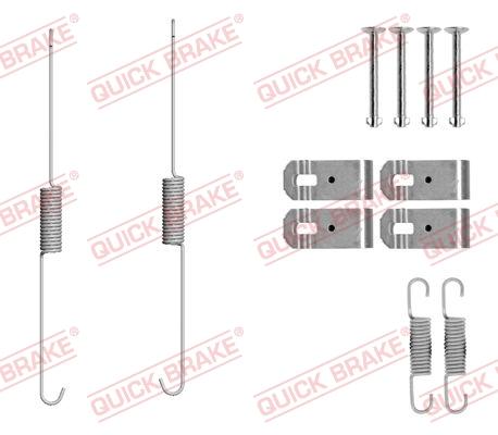 OJD Quick Brake 105-0888 - Комплектуючі, барабанний гальмівний механізм autozip.com.ua
