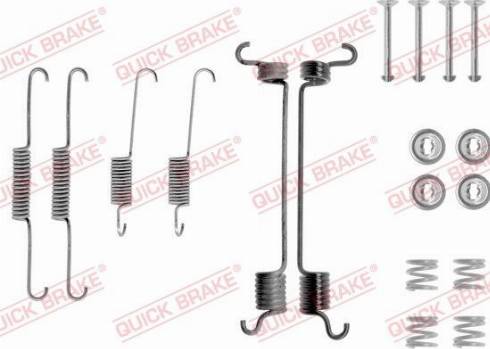 QUICK BRAKE 105-0741 - Комплектуючі, барабанний гальмівний механізм autozip.com.ua