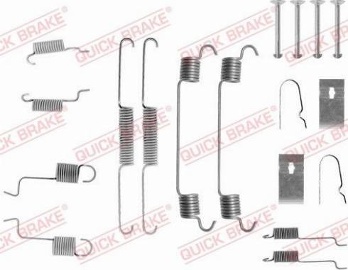 QUICK BRAKE 105-0742 - Комплектуючі, барабанний гальмівний механізм autozip.com.ua