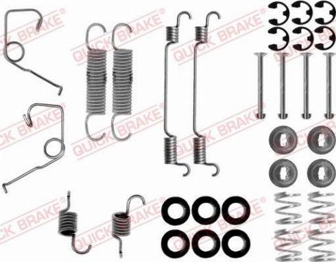 QUICK BRAKE 1050705 - Комплектуючі, барабанний гальмівний механізм autozip.com.ua