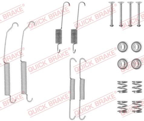 QUICK BRAKE 1050701 - Комплектуючі, барабанний гальмівний механізм autozip.com.ua