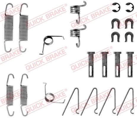 QUICK BRAKE 105-0703 - Комплектуючі, барабанний гальмівний механізм autozip.com.ua