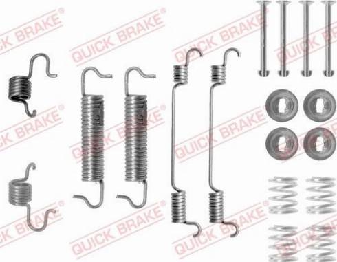 QUICK BRAKE 1050780 - Комплектуючі, барабанний гальмівний механізм autozip.com.ua