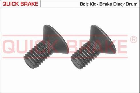 OJD Quick Brake 11665K - Болт, диск гальмівного механізму autozip.com.ua