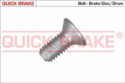 OJD Quick Brake 11671 - Болт, корпус скоби гальма autozip.com.ua