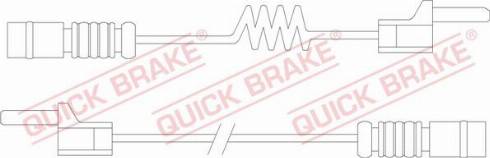 OJD Quick Brake WS 0169 A - Сигналізатор, знос гальмівних колодок autozip.com.ua
