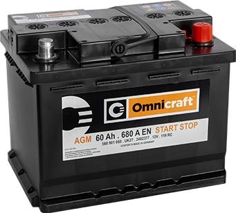 Omnicraft 2402377 - Стартерна акумуляторна батарея, АКБ autozip.com.ua