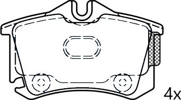Omnicraft 2675945 - Гальмівні колодки, дискові гальма autozip.com.ua
