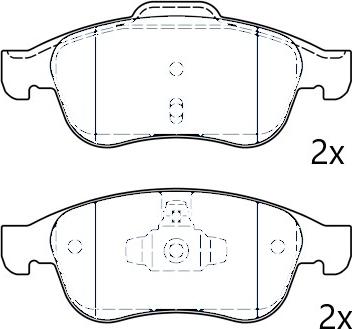 Omnicraft 2677759 - Гальмівні колодки, дискові гальма autozip.com.ua
