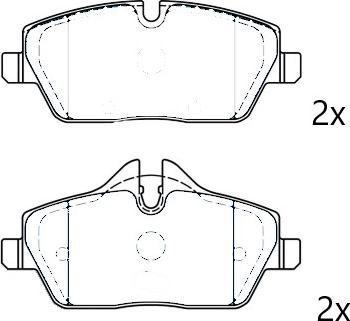 Omnicraft 2677784 - Гальмівні колодки, дискові гальма autozip.com.ua