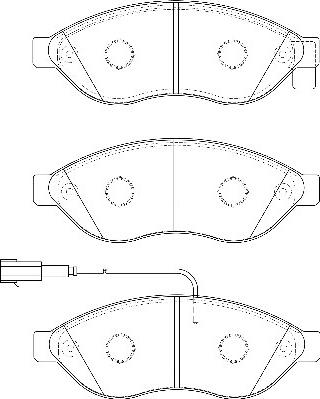 Omnicraft 2134900 - Гальмівні колодки, дискові гальма autozip.com.ua