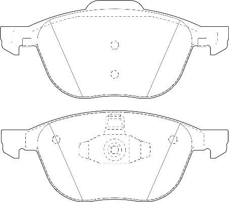 Omnicraft 2134858 - Гальмівні колодки, дискові гальма autozip.com.ua