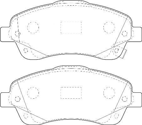 Omnicraft 2135130 - Гальмівні колодки, дискові гальма autozip.com.ua