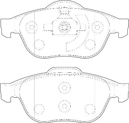 Omnicraft 2135126 - Гальмівні колодки, дискові гальма autozip.com.ua