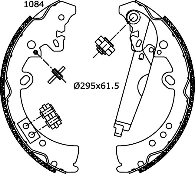 Omnicraft 2255847 - Комплект гальм, барабанний механізм autozip.com.ua