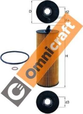 Omnicraft 2255829 - Масляний фільтр autozip.com.ua