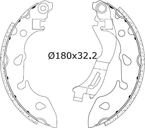 Omnicraft 2255793 - Комплект гальм, барабанний механізм autozip.com.ua