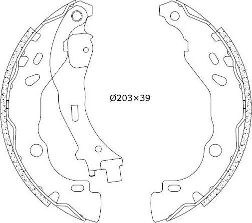 Omnicraft 2255706 - Комплект гальм, барабанний механізм autozip.com.ua