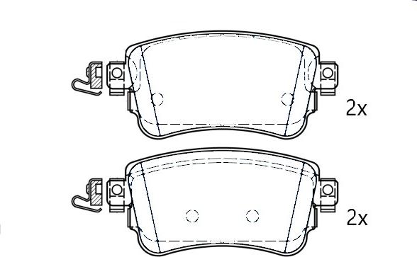 Omnicraft 2717945 - Гальмівні колодки, дискові гальма autozip.com.ua