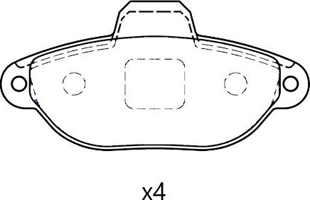 Omnicraft NAMJ2K021AAAA - Гальмівні колодки, дискові гальма autozip.com.ua