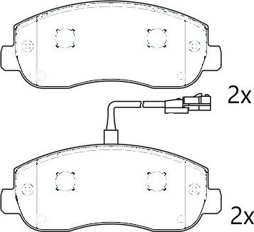 Omnicraft NAMJ2K021FZAA - Гальмівні колодки, дискові гальма autozip.com.ua