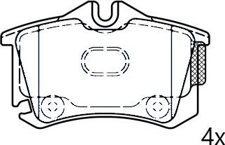 Omnicraft NAMJ2M007APAA - Гальмівні колодки, дискові гальма autozip.com.ua