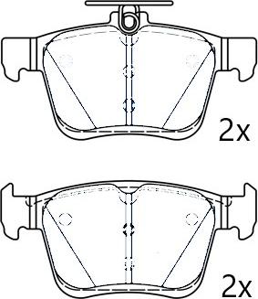 Omnicraft NAMJ2M007ARAA - Гальмівні колодки, дискові гальма autozip.com.ua