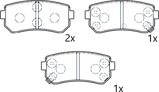 Omnicraft NAMJ2M007ASAA - Гальмівні колодки, дискові гальма autozip.com.ua