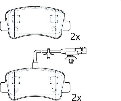 Omnicraft NAMJ2M007CJAA - Гальмівні колодки, дискові гальма autozip.com.ua