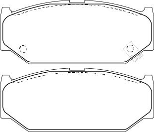 Omnicraft QBR103 - Гальмівні колодки, дискові гальма autozip.com.ua