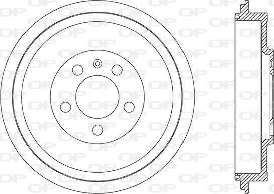 Open Parts BAD9049.10 - Гальмівний барабан autozip.com.ua