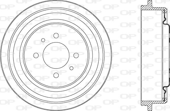 Open Parts BAD9042.20 - Гальмівний барабан autozip.com.ua