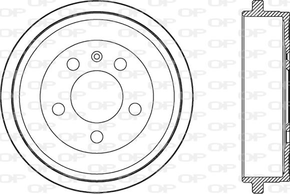 Open Parts BAD9054.10 - Гальмівний барабан autozip.com.ua