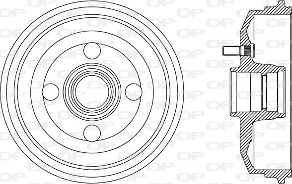 Open Parts BAD9058.40 - Гальмівний барабан autozip.com.ua