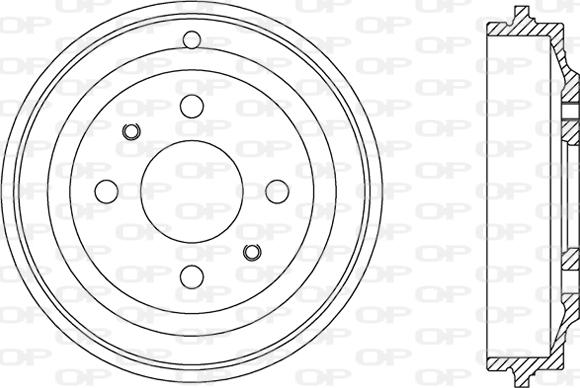 Open Parts BAD9064.10 - Гальмівний барабан autozip.com.ua