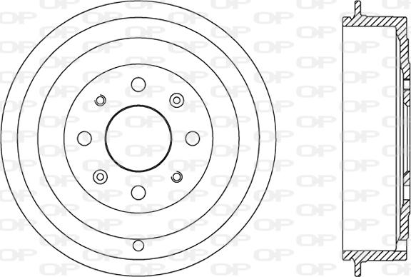 Open Parts BAD9065.10 - Гальмівний барабан autozip.com.ua