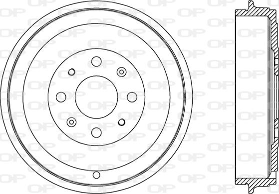 Open Parts BAD9066.10 - Гальмівний барабан autozip.com.ua