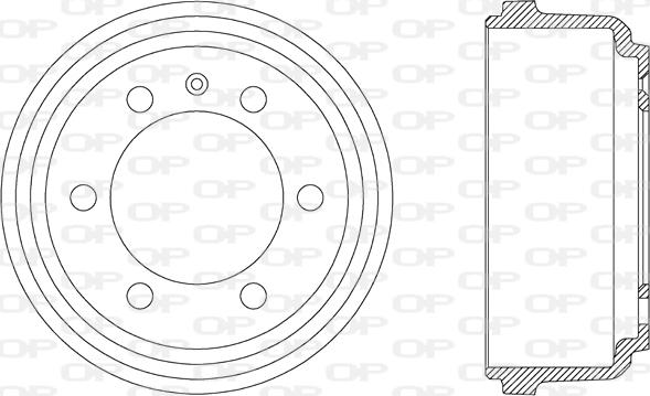 Open Parts BAD9004.10 - Гальмівний барабан autozip.com.ua