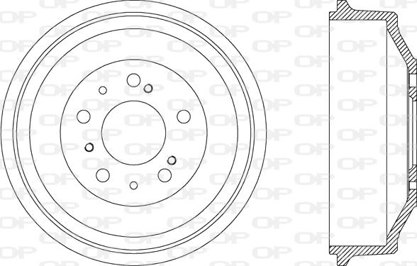 Open Parts BAD9003.10 - Гальмівний барабан autozip.com.ua