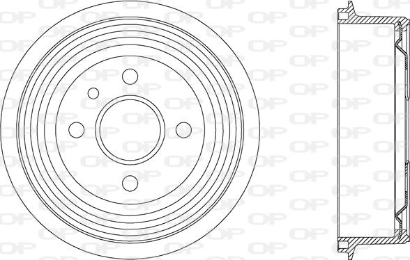 Open Parts BAD9018.20 - Гальмівний барабан autozip.com.ua