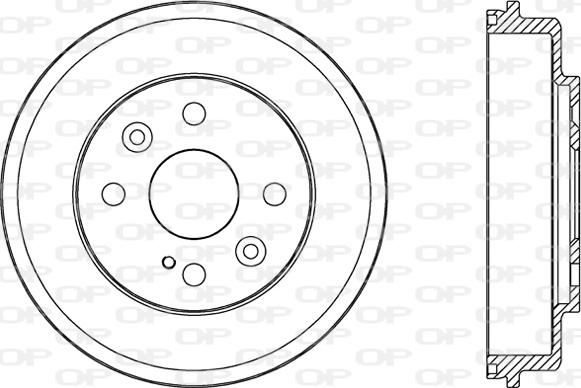 Open Parts BAD9085.10 - Гальмівний барабан autozip.com.ua